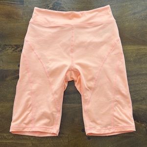 Free people peaches colored biker shorts